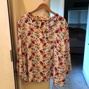 Old Navy Floral Blouse XXL